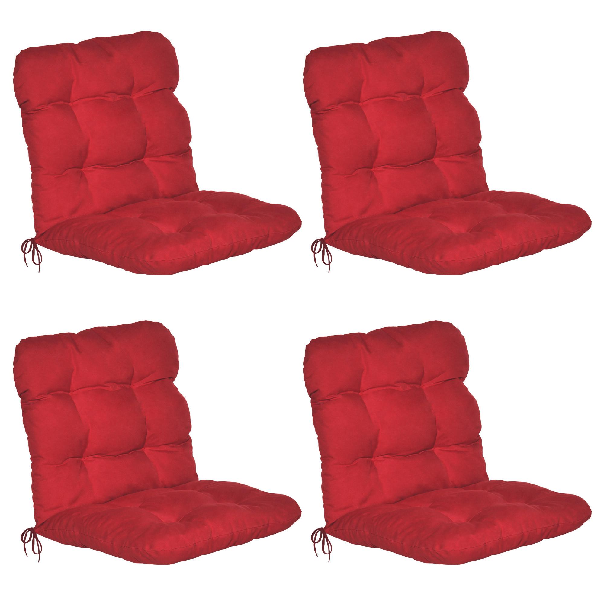NIEDERLEHNERAUFLAGE Flair NL 100/50/8cm Rot (4tlg) - Rot, Textil (50/8/100cm) - Beautissu 