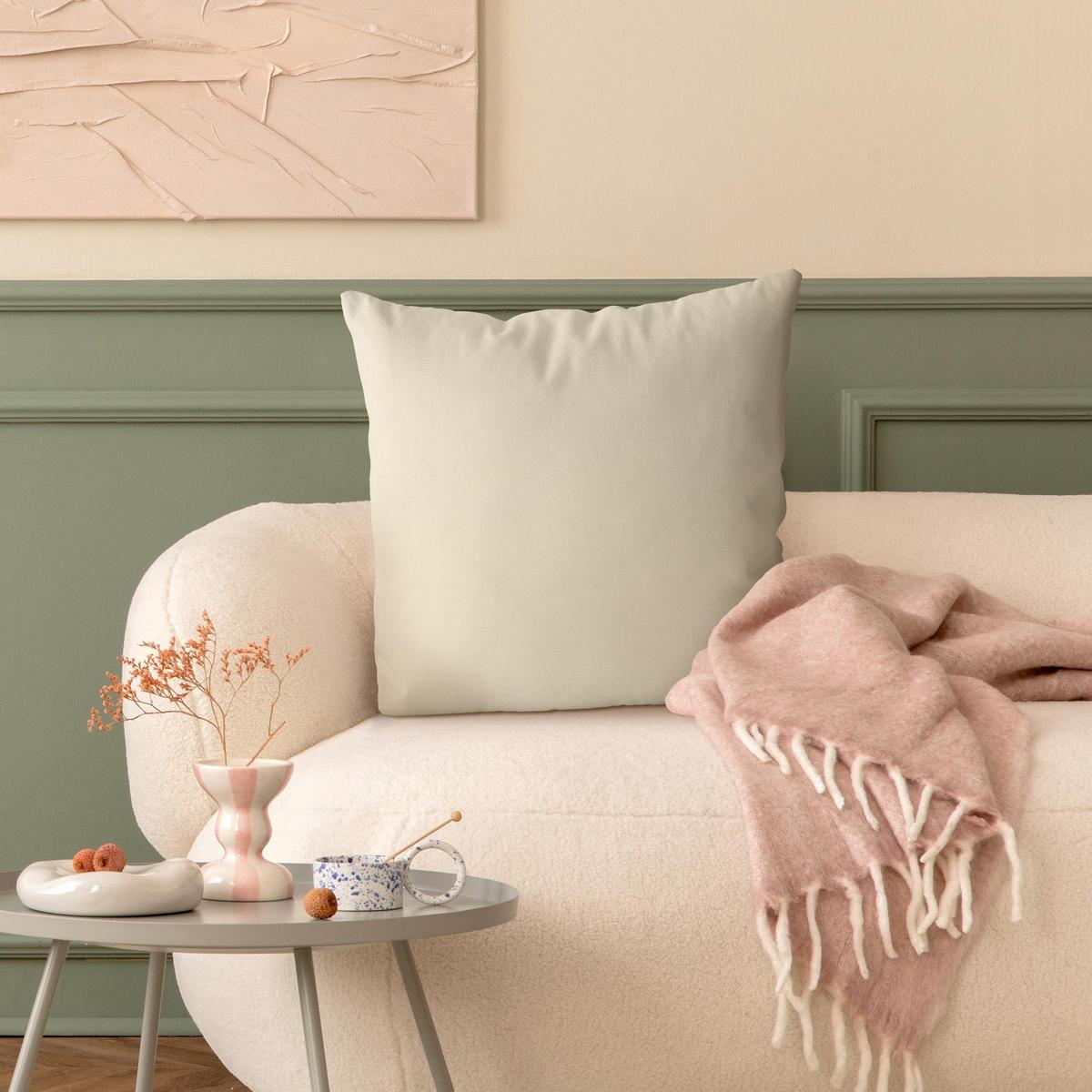 DEKOKISSEN Kaschmir 40/40 cm - Beige, Textil (40/40/10cm) - Bilderwelten