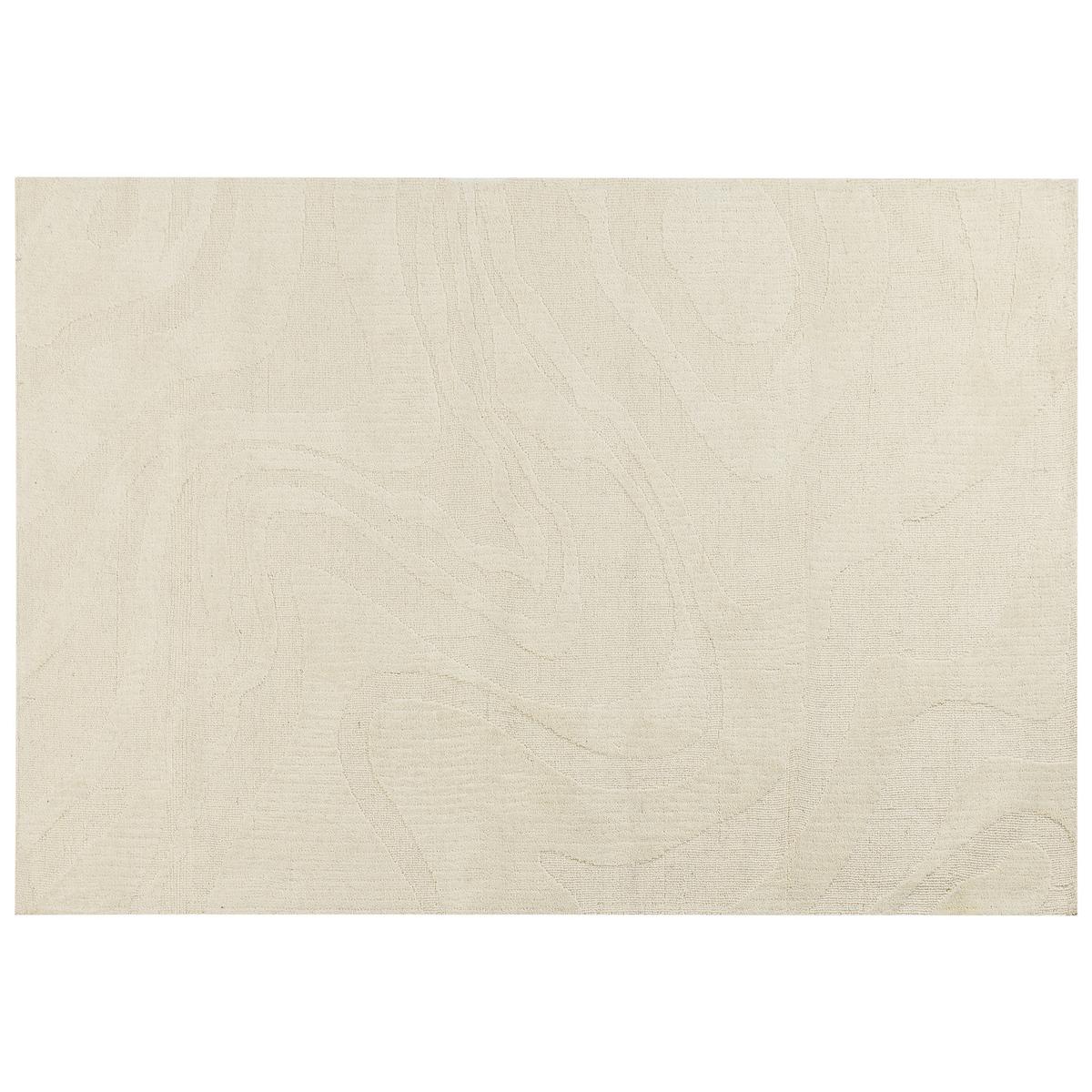 TEPPICH Beige 160/230 cm Wolle Sasnak - Beige, Textil (160/230cm) - Beliani