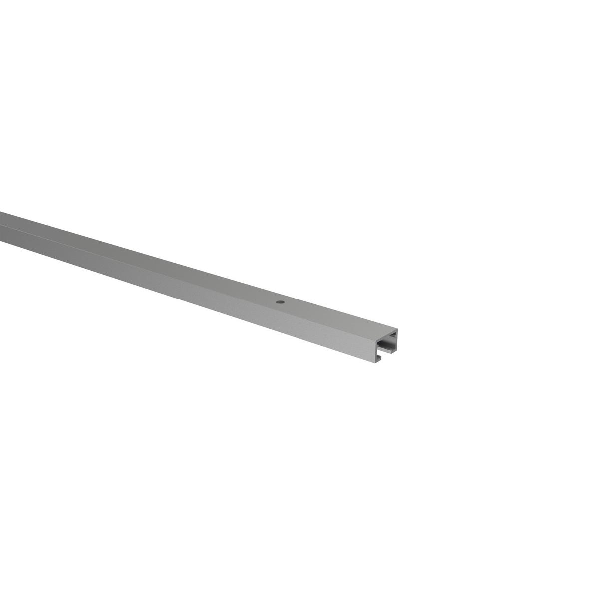GARDINENSCHIENE / OBJEKTSCHIENE Primax 280 cm (geteilt in 2 x 140 cm), 1-läufig Silbergrau - Silberfarben/Alufarben, Metall (1.4/0.9/280cm) - INTERDECO