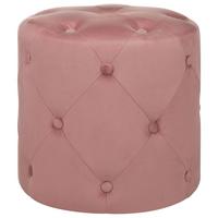 POUF Corolla 40/40/40 cm - Pink, Textil (40/40/40cm) - Beliani