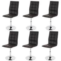 ESSZIMMERSTUHL Braun 6er-Set - Braun, Textil (43/103/54cm) - MCW