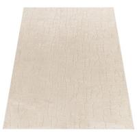 KURZFLORTEPPICH, mit Struktur, aus Polyester, Florhöhe 12 mm, Creme, 160 x 220 cm - Beige, Textil (220/160cm) - KADIMA DESIGN