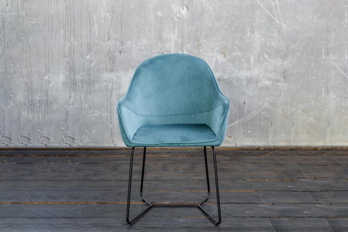 ESSZIMMERSTUHL ZINA Blau Webstoff - Blau, Textil (56/87/58cm) - KAWOLA