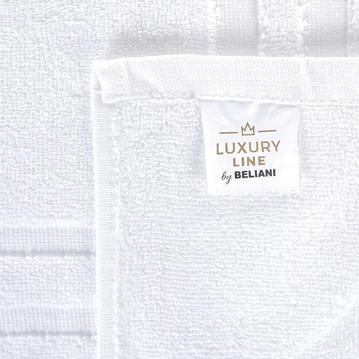 BADEHANDTUCH 9-teilig Weiß Atiu - Weiß, Textil (70/140cm) - Beliani