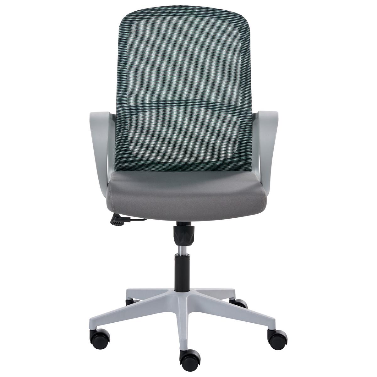 BÜROSTUHL Grau Senta - Grau, Textil (61/97/65cm) - Beliani