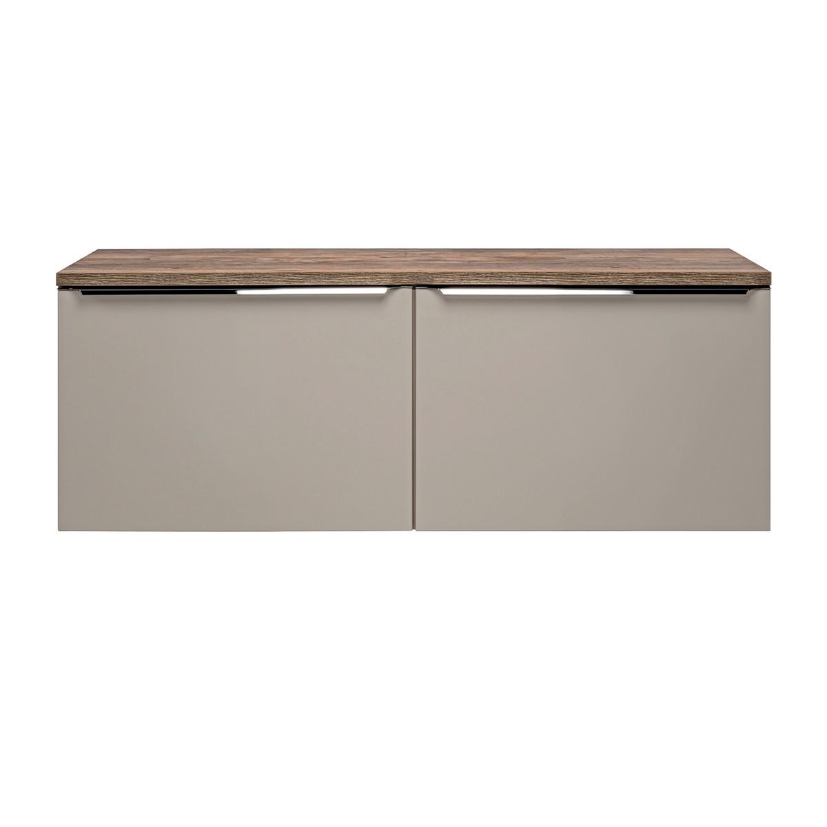 WASCHTISCHUNTERSCHRANK 120cm Éros Taupe - Taupe, Holzwerkstoff (120/48/46cm) - Petits-meubles