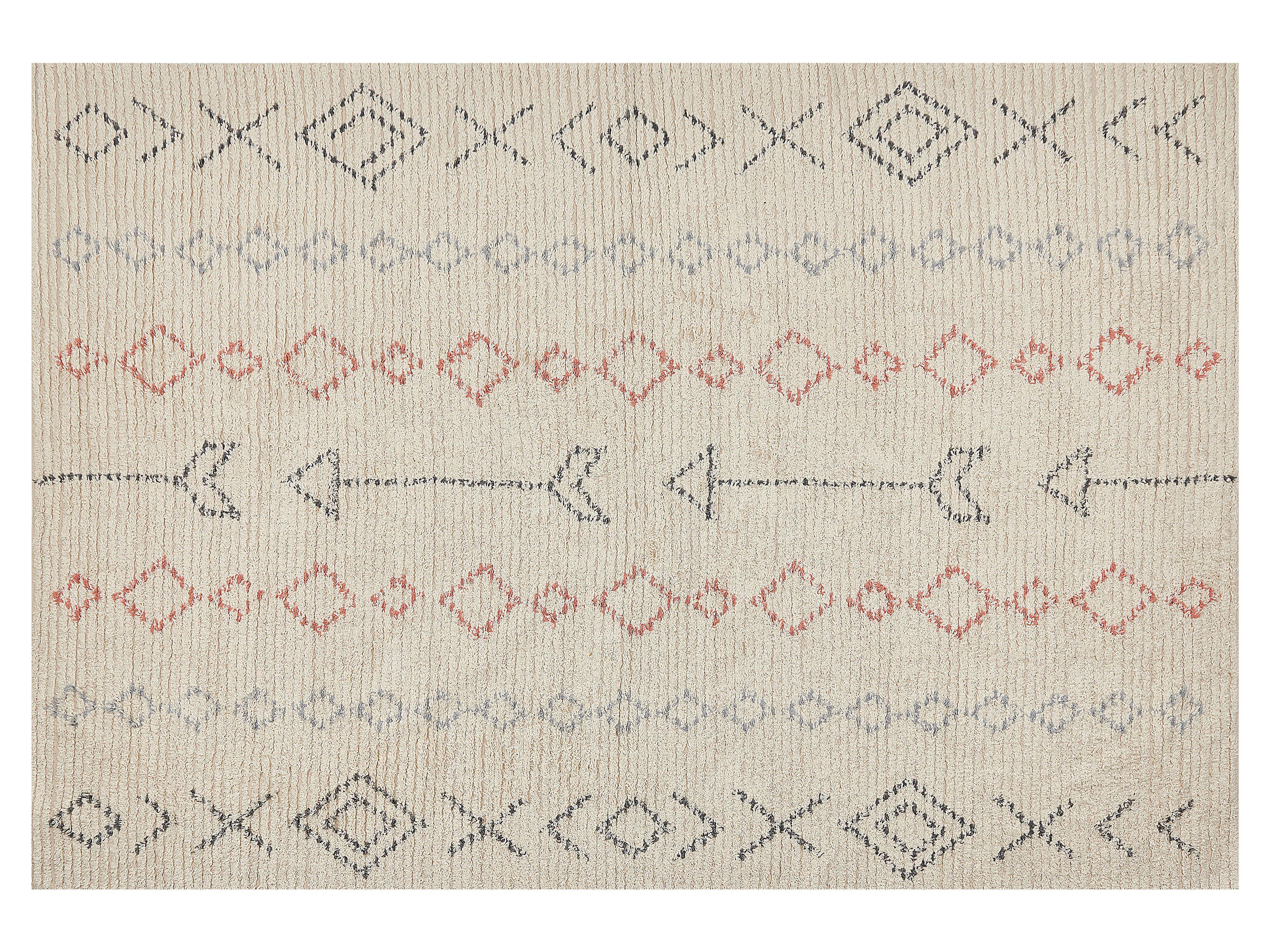 KURZFLOR-TEPPICH Dispur 200/140 cm - Beige, Textil (140/200cm) - Beliani