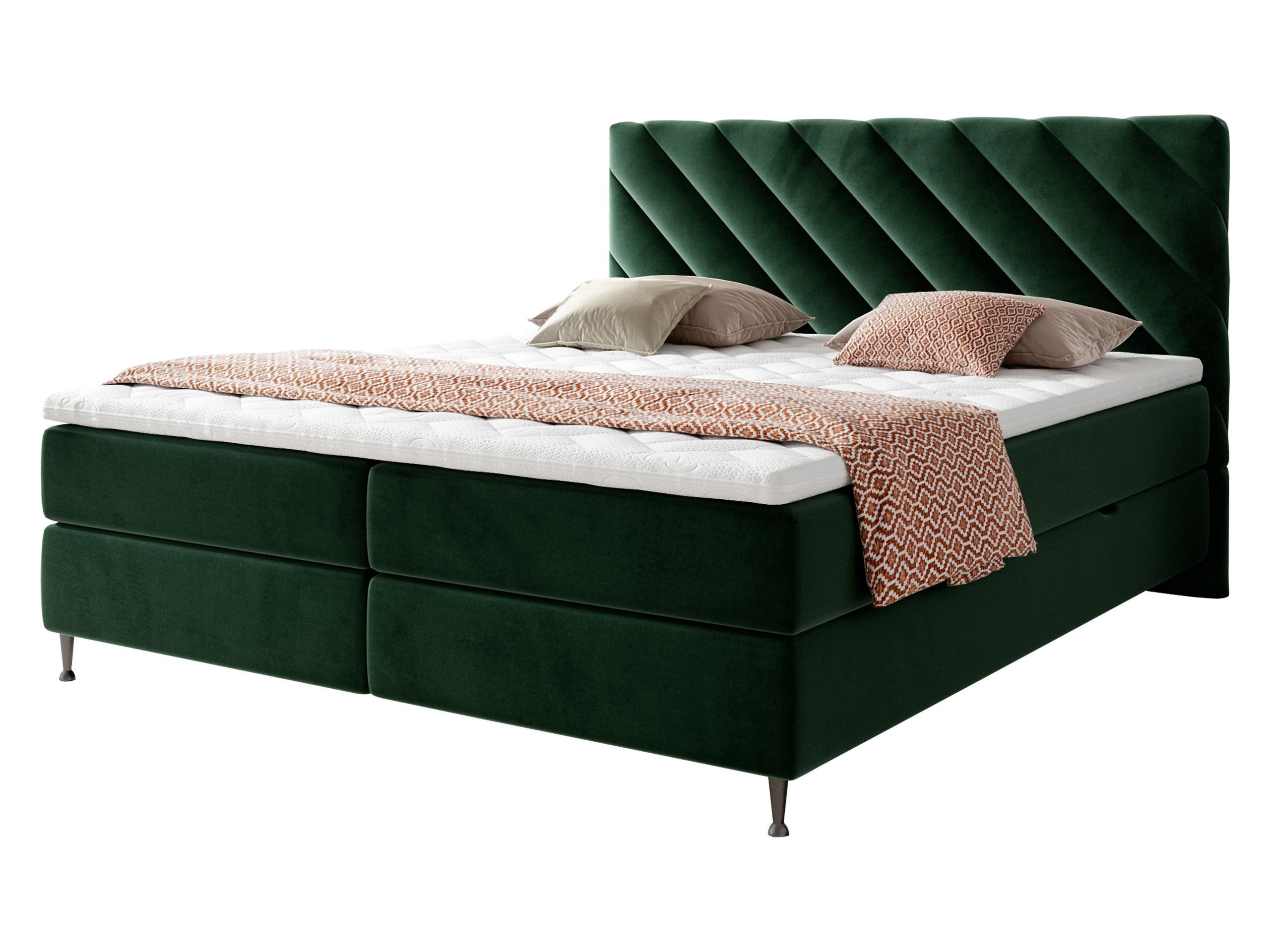 BOXBETT Enzo - H3 - Schwarz/Grün, Holz/Textil (140/200cm) - MIRJAN24
