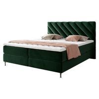 BOXBETT Enzo - H3 - Schwarz/Grün, Holz/Textil (160/200cm) - MIRJAN24