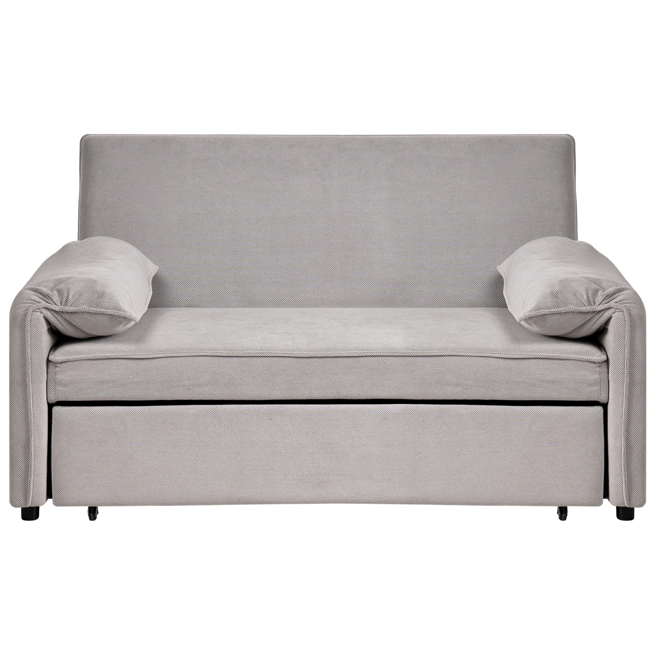 SCHLAFSOFA Stoff Grau Horma - Grau, Textil (160/92/84cm) - Beliani