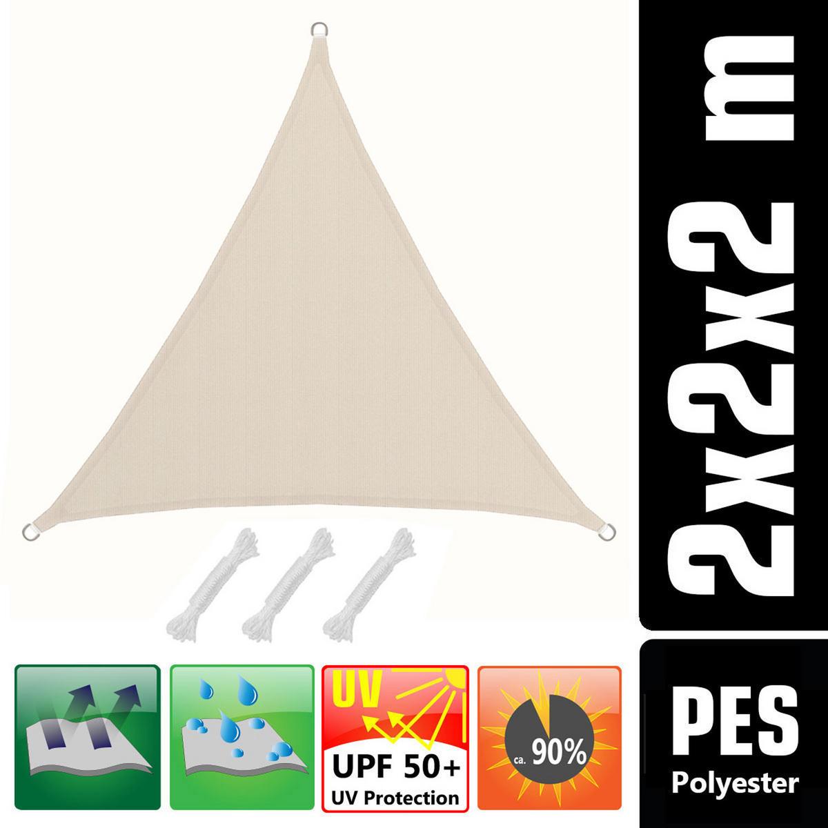 SONNENSEGEL Wasserdicht, 200 cm, Beige - Beige, Kunststoff (200/200cm) - Amanka