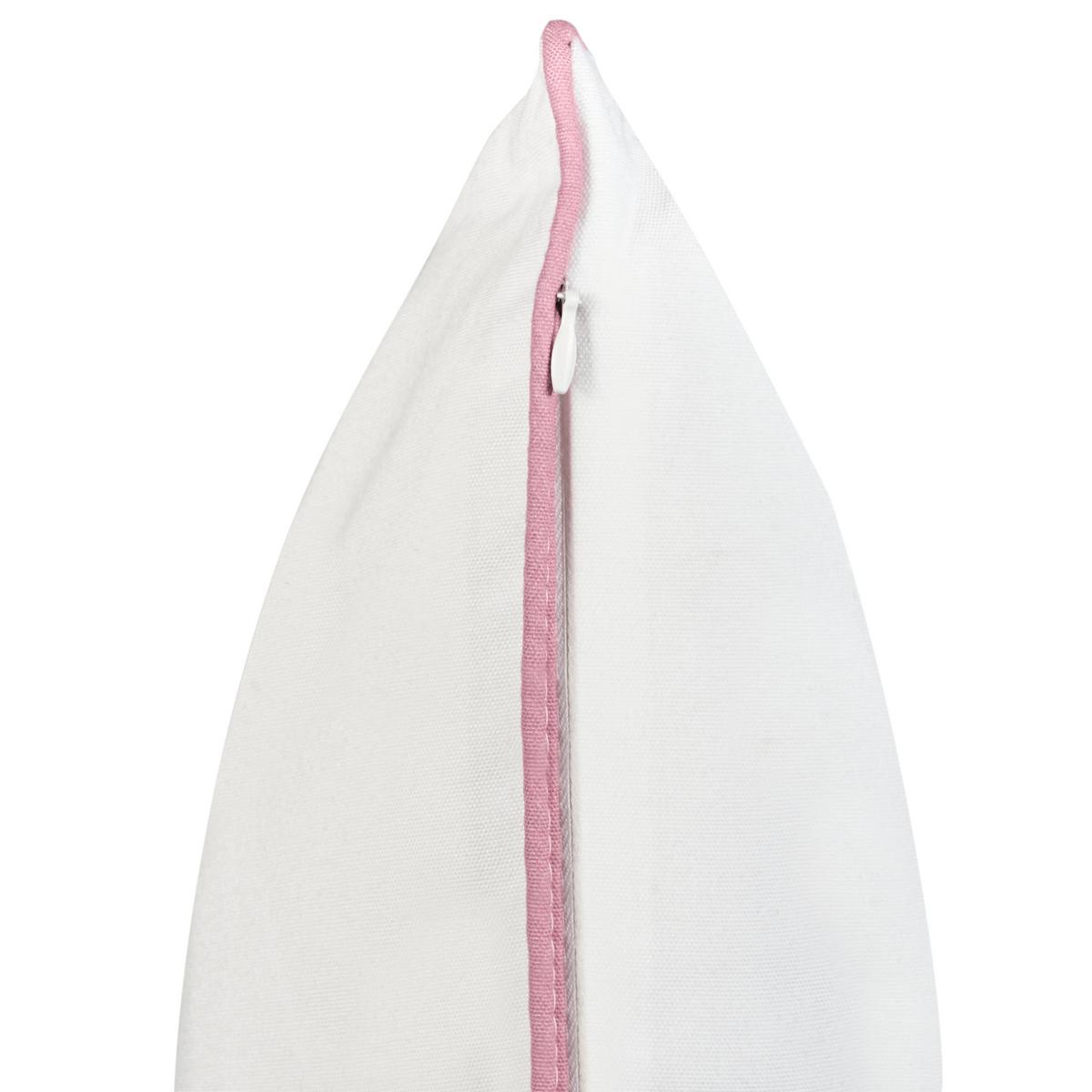 GARTENKISSEN 2er-Set Purpur 45/45 cm Tvista - Violett/Weiß, Textil (45/12/45cm) - Beliani