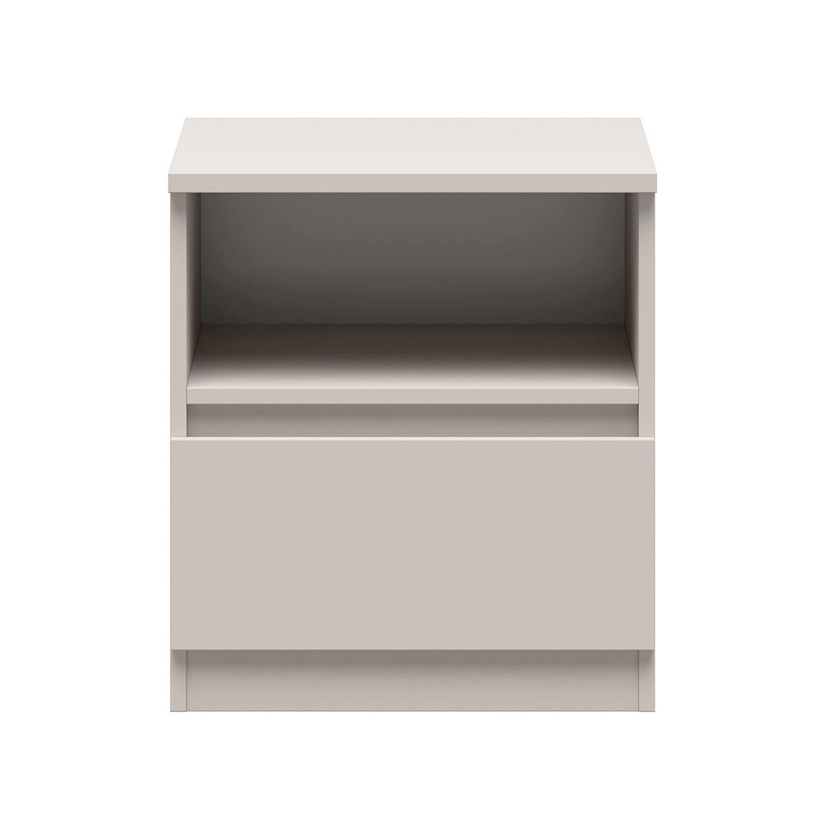 NACHTTISCH Edwin Kaschmir - Beige, Holzwerkstoff (45/50.5/45cm) - Petits-meubles