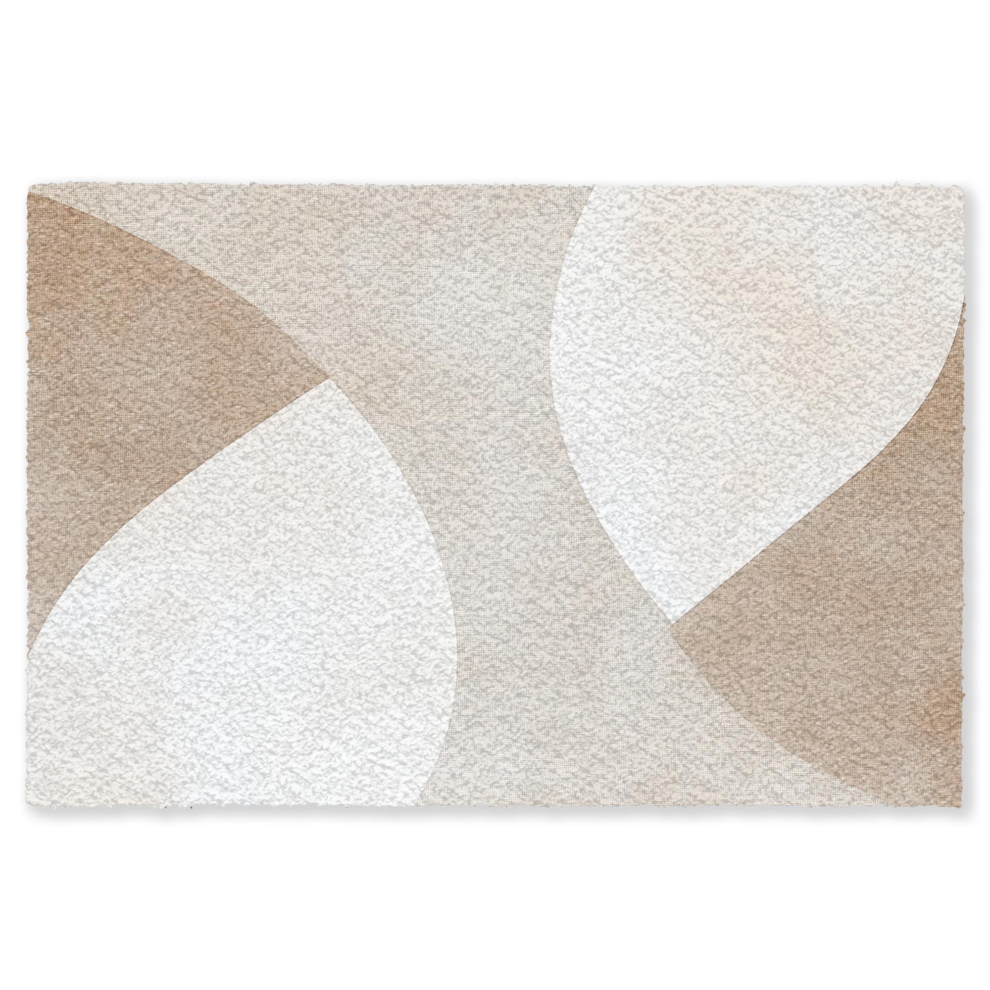 FUSSMATTE Braun - Japandi - Abstrakt Schmutzfangmatte 60x40 cm - Beige, Kunststoff (60/0.4cm) - MuchoWow