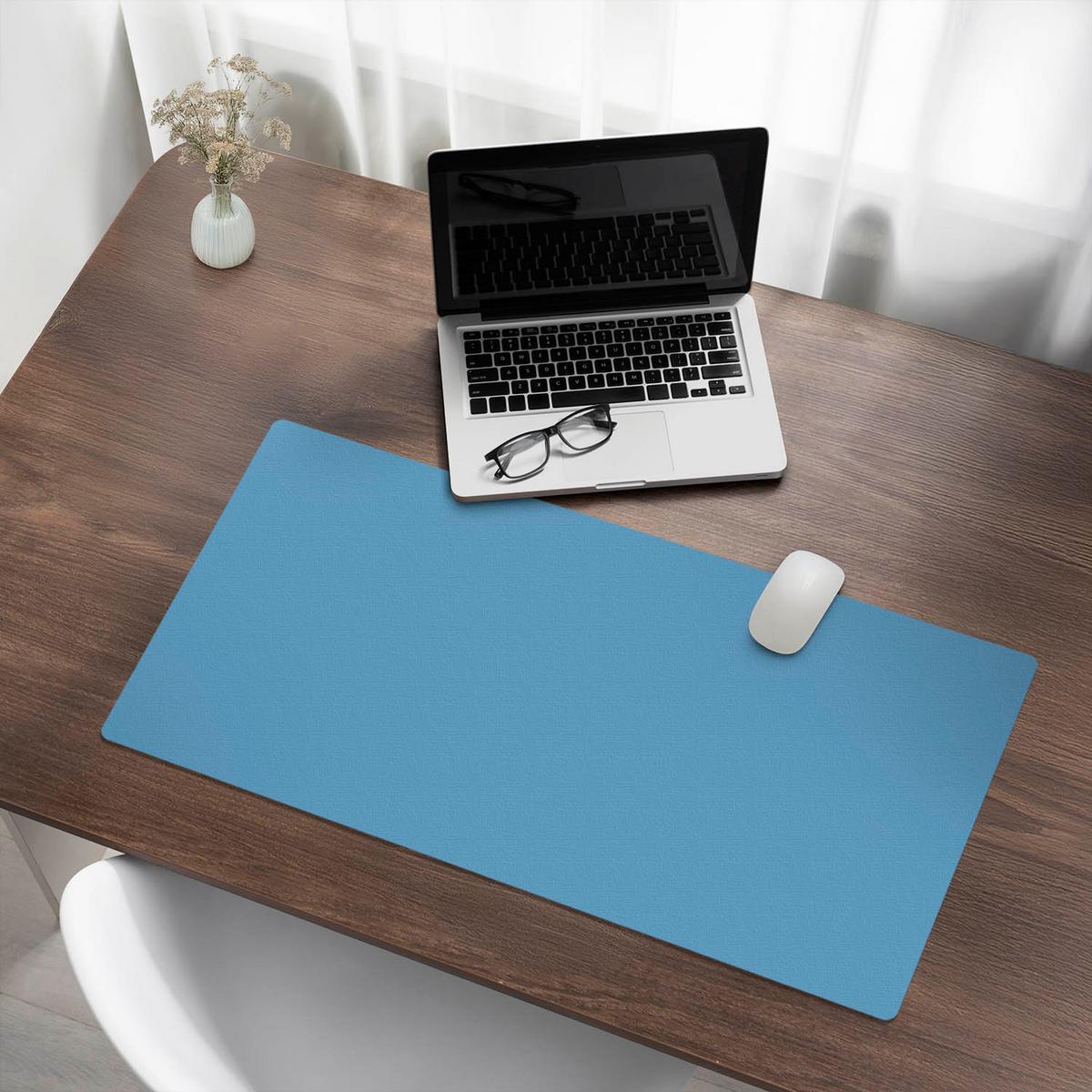 SCHREIBTISCHUNTERLAGE 90x45 cm Blau - Blau, Kunststoff (90/45/1.6cm) - Wallfluent