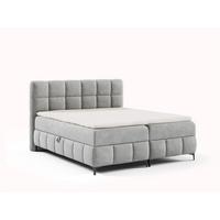 BOXBETT Sophie In Salvador - Silberfarben, Holzwerkstoff/Textil (160/200cm) - Fun Möbel