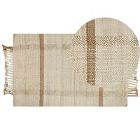 TEPPICH geflochten Yelmez 150/80 cm - Beige, Naturmaterialien (80/150cm) - Beliani