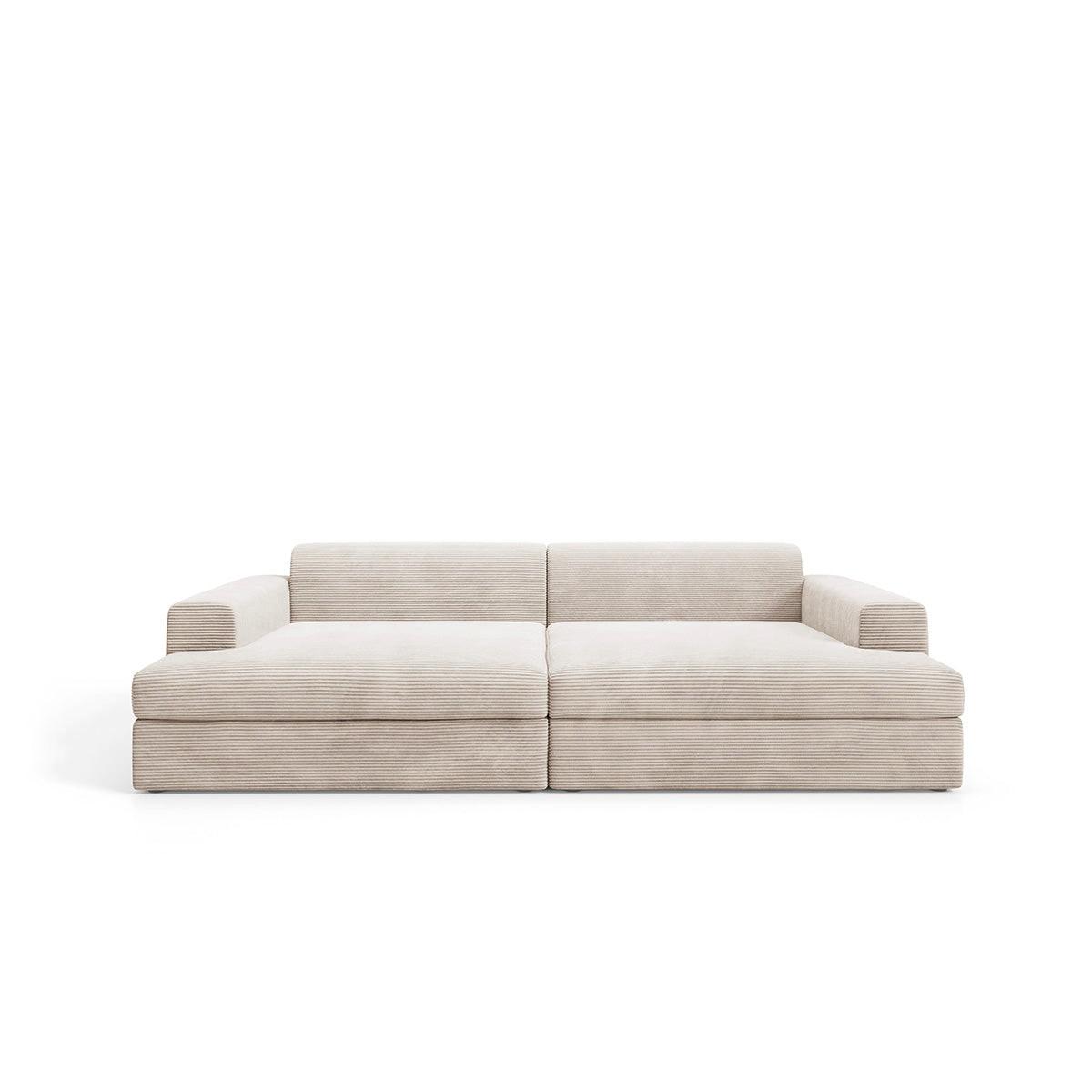 SOFA Paola 3 Sitzplätze Taupe - Taupe, Holz (272/86/167cm) - Petits-meubles