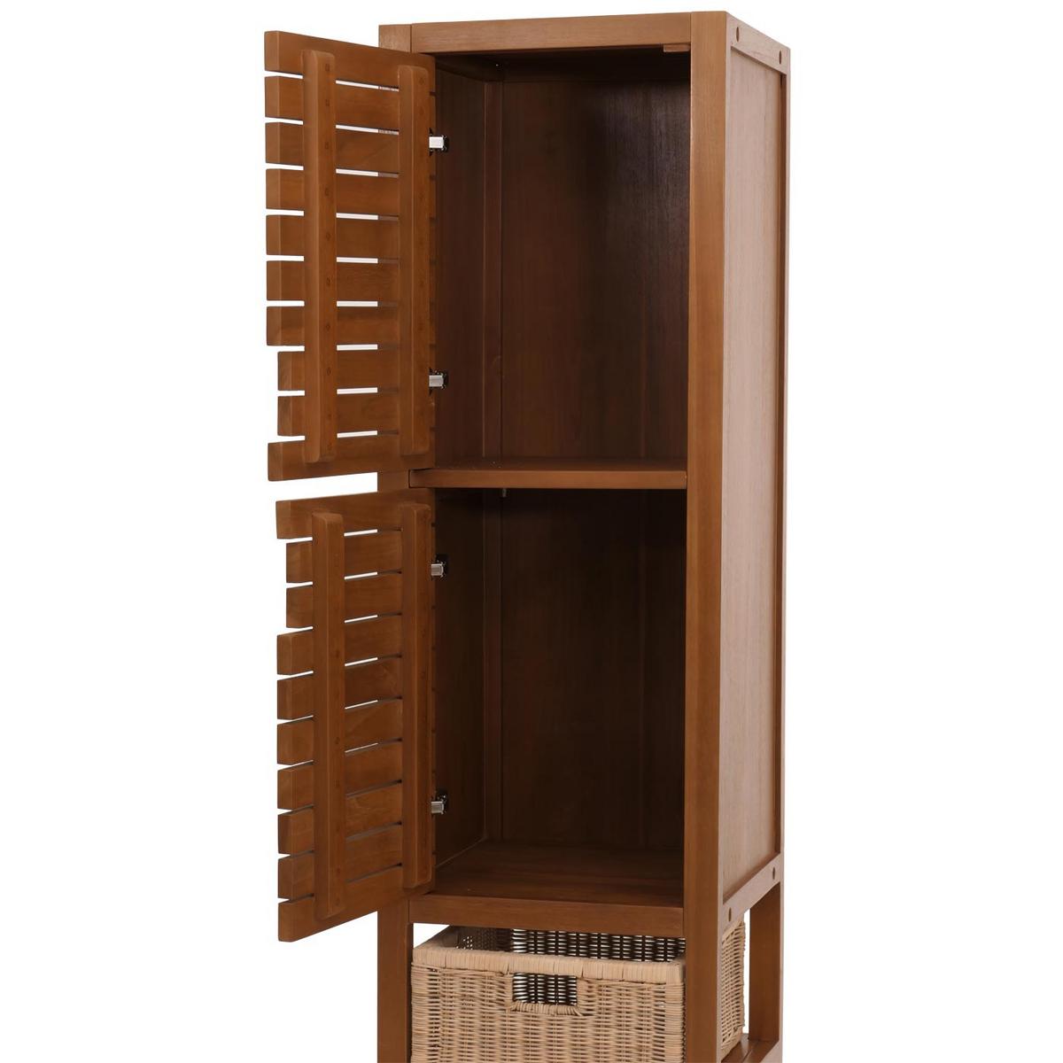 HOCHSCHRANK Braun - Braun, Holz (40/120/40cm) - MCW