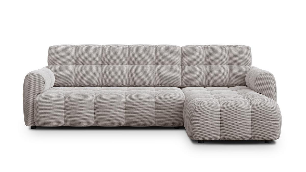 ECKSOFA MELLOW 4-Sitzer, beige - Beige/Schwarz, Holz/Textil (262/156cm) - Wozimo