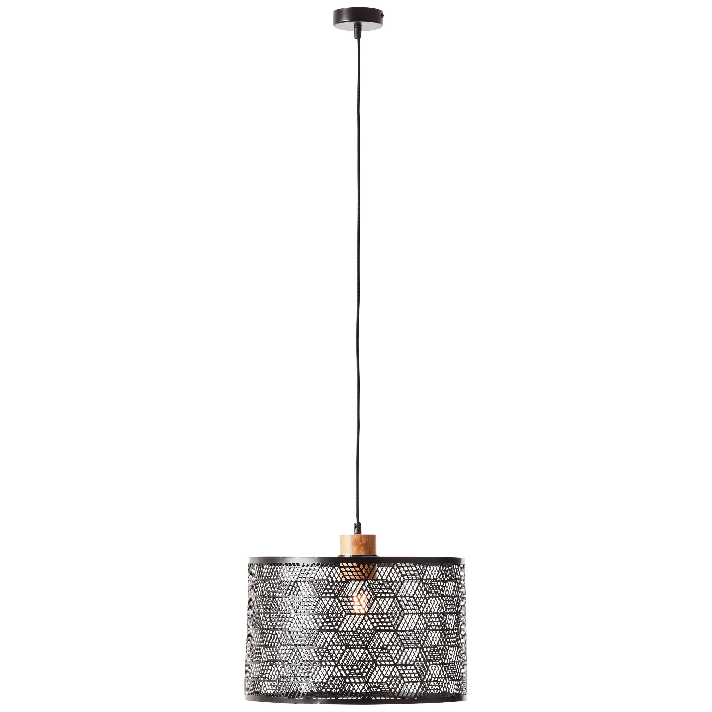 PENDELLEUCHTE Santy 99416/76 - Schwarz, Metall (39/39/120cm) - Brilliant