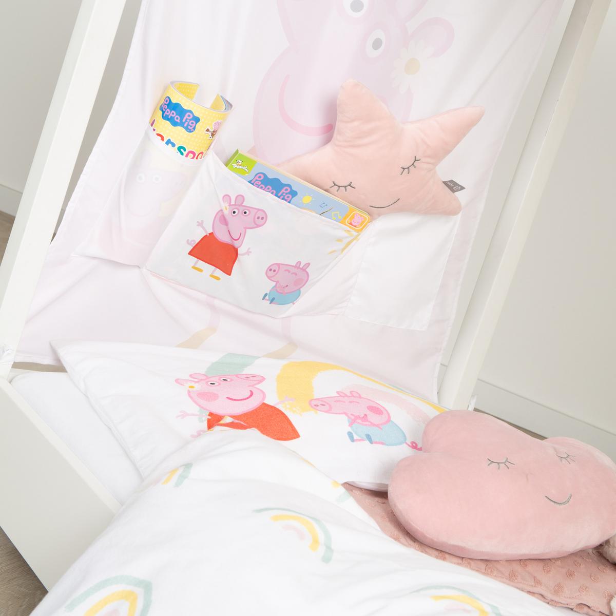 HAUSBETTBEZUG 70 x 140 cm Peppa Pig - Weiß, Kunststoff/Textil (70/140cm) - Roba