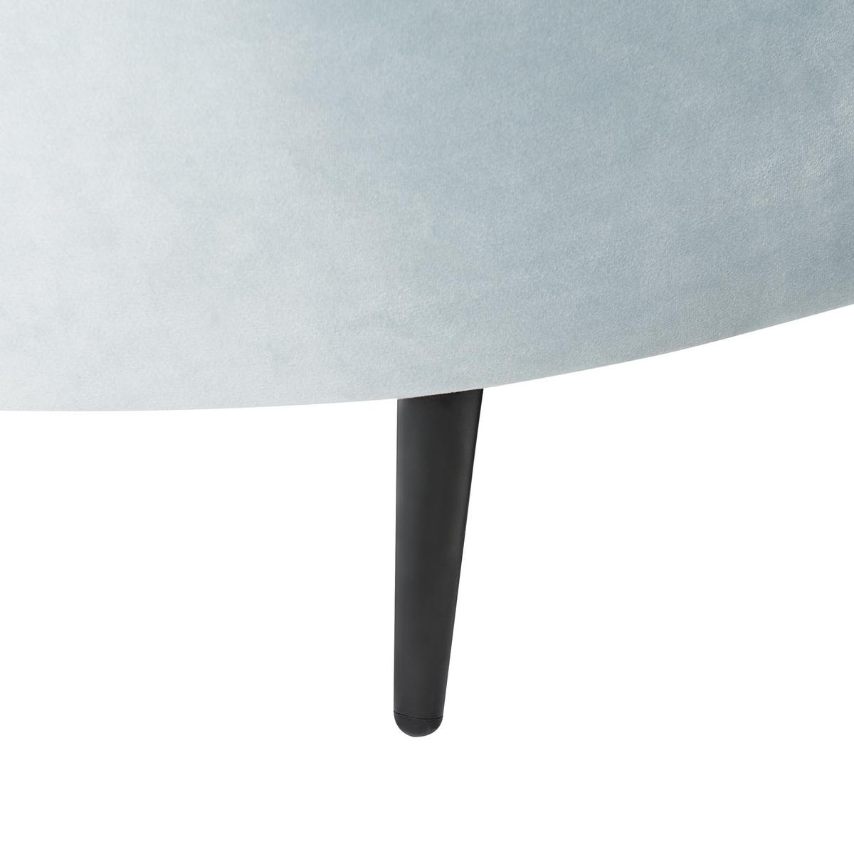 3-SITZER-SOFA Samtstoff Hellblau Savar - Hellblau, Textil (183/69/84cm) - Beliani