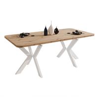 AUSZIEHTISCH DANTON 200/100/76 cm, Weiß / Artisan-Eiche - Eiche Artisan/Weiß, Holzwerkstoff/Metall (100/200/76cm) - Idohome