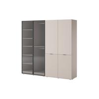 DREHTÜRENSCHRANK ATELIO 202/200/51 cm Modern Kleiderschrank 4-türig Kaschmir - Kaschmir, Holzwerkstoff (202/200/51cm) - MASSENO