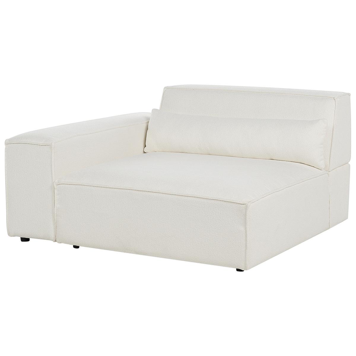 2-SITZER-SOFA Bouclé cremeweiß Hellnar - Weiß, Textil (262/70/126cm) - Beliani