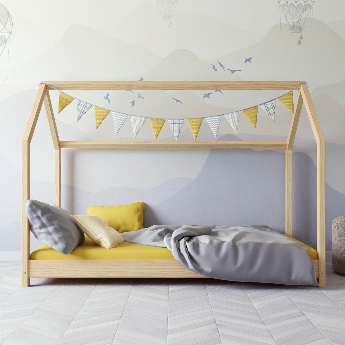 KINDERBETT BELLA ohne Schublade ohne Matratze Holz 200/90 - Sonoma Eiche, Holzwerkstoff (90/200cm) - RAUMHIRSCH FURNITURE
