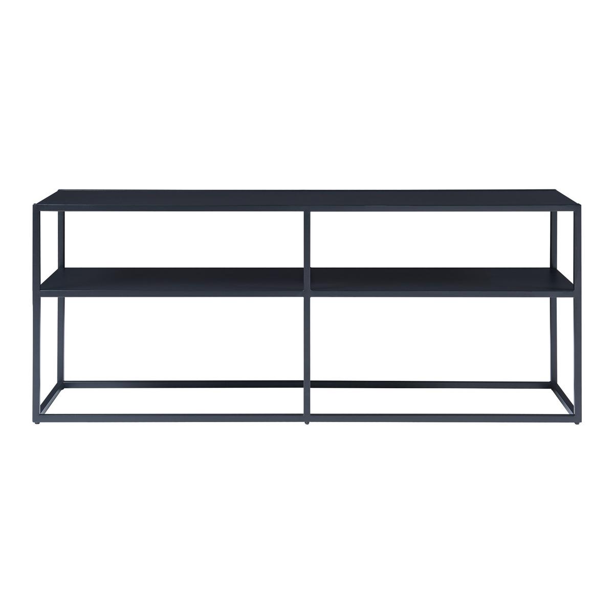 FERNSEHTISCH Solund - Schwarz, Metall (30/46/120cm) - [en.casa]