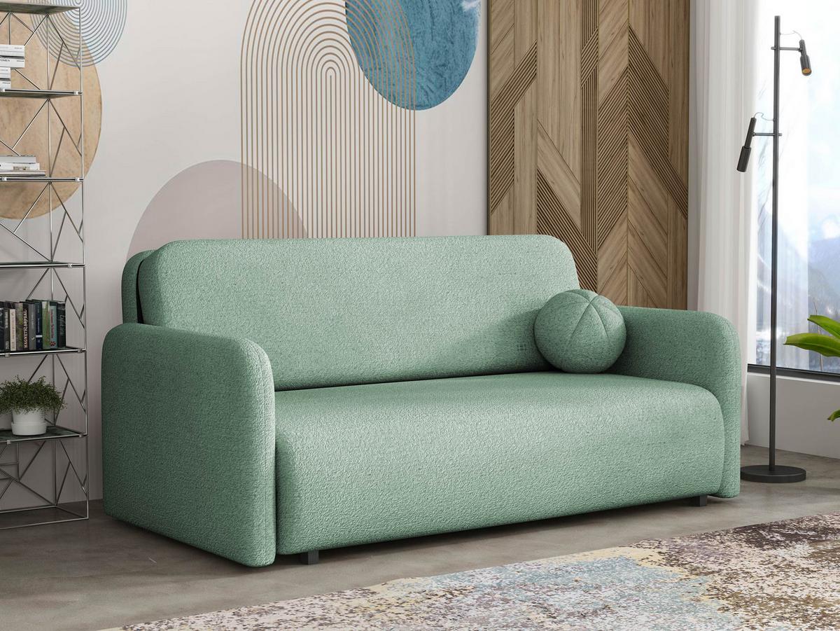 SCHLAFSOFA Viva Sun IV - Türkis/Schwarz, Holz/Textil (170/85/103cm) - MIRJAN24