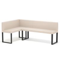 ECKBANK links SANA U Kunstleder glatt, 142/196 cm Beige - Beige, Kunststoff/Textil (142/196cm) - Idohome