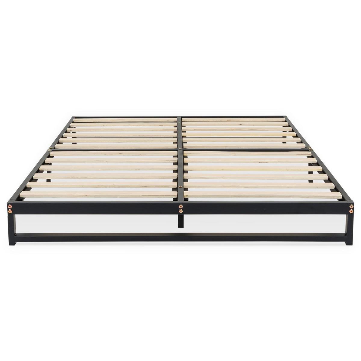 FUTONBETT MITI 140x190 cm schwarz - Schwarz, Metall (140/190cm) - IDIMEX