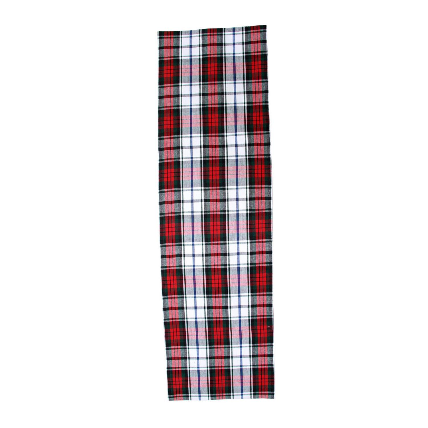 TISCHLÄUFER Macduff rot kariert 44/178 cm, 100% Baumwolle - Rot, Textil (44/178cm) - Homescapes