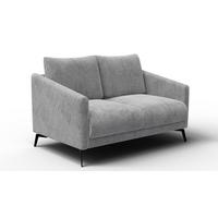 SOFA VILT 2-Sitzer, hellgrau - Hellgrau/Schwarz, Holzwerkstoff/Textil (142/89/94cm) - Wozimo