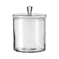 GLASDOSE MIT DECKEL HANDGEFERTIGT TOP transparent 1,5 Liter - Transparent, Glas (14.7/17.2/14.7cm) - Leonardo Living