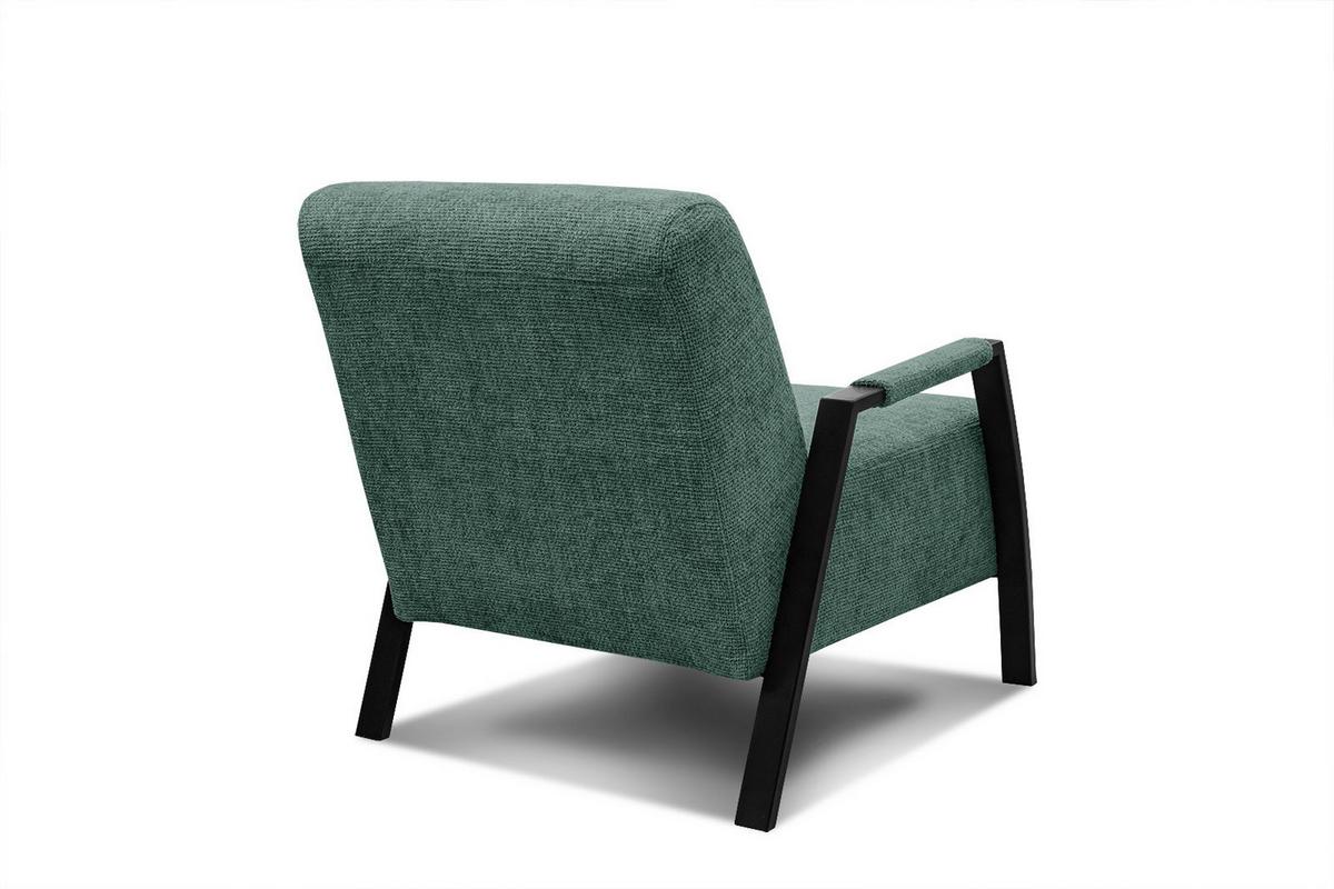 SESSEL KOBE, smaragdgrün - Smaragdgrün/Schwarz, Holz/Textil (72/76/90cm) - Wozimo
