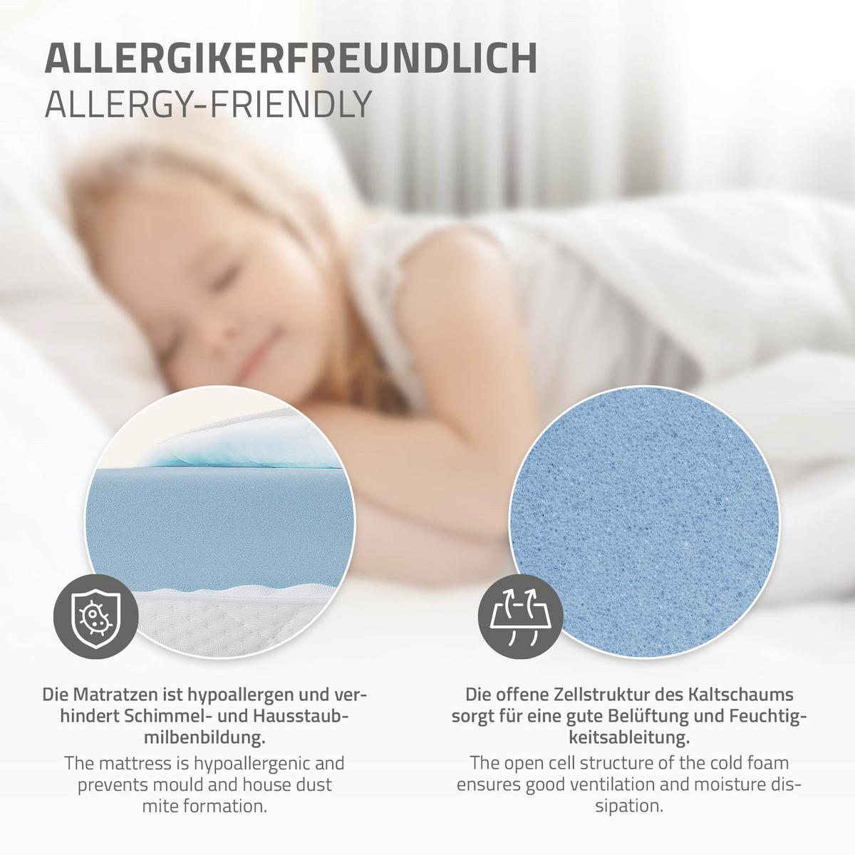 KINDERBETT Haus 90x200 cm mit Matratze Natur Kiefernholz - Naturfarben, Holz (90/200cm) - ML-DESIGN