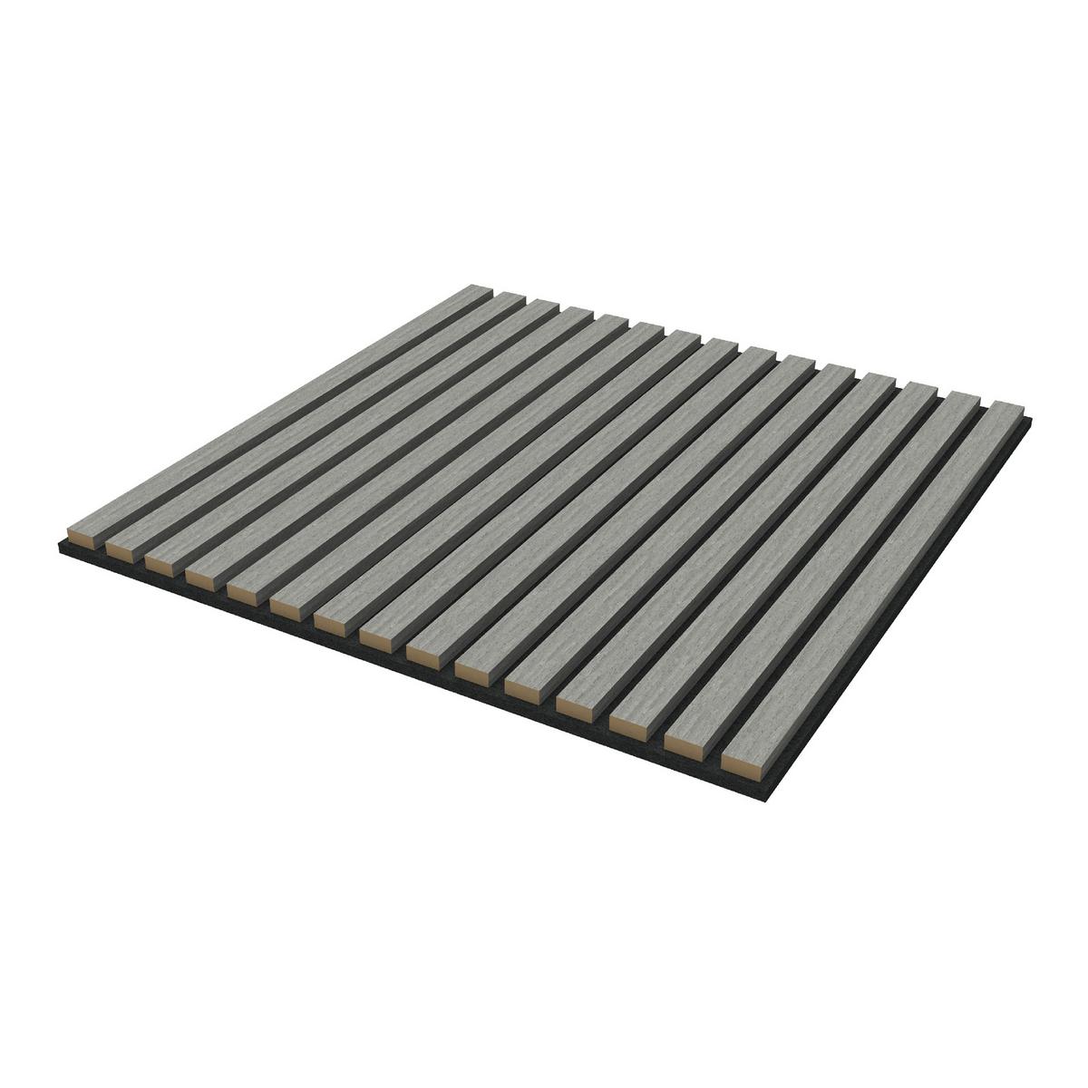 AKUSTIK WANDPANEEL-SET Vang 4-TLG. II - Eiche Bianco, Holzwerkstoff/Kunststoff (60/60/2.1cm) - NEU.HOLZ