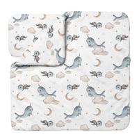 BABY Bambus-Bettwäsche Wale - Weiß, Textil (75/75cm) - waldin