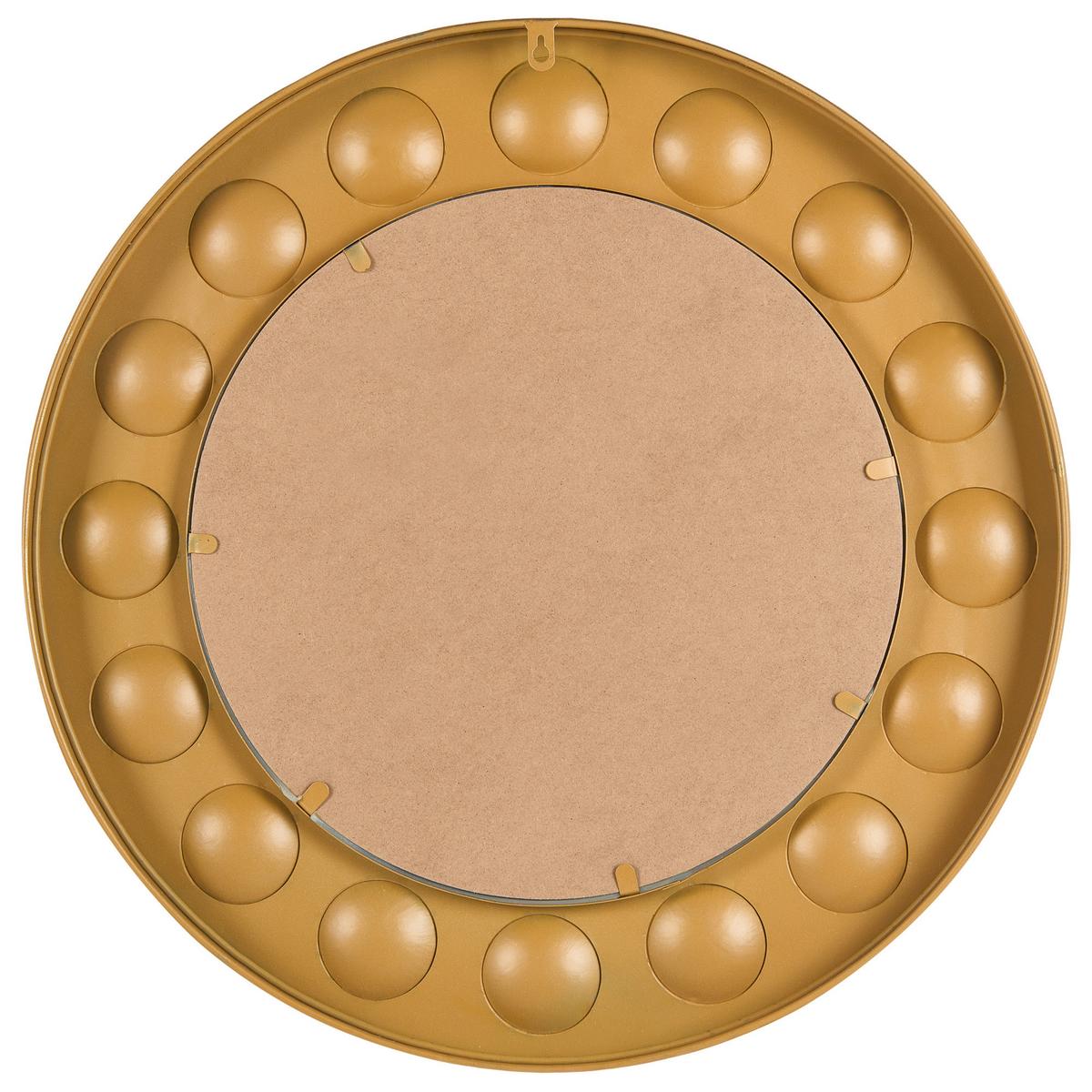 WANDSPIEGEL 63/63 cm Glas Gold Anhelo - Goldfarben, Glas (63/63/4cm) - Beliani