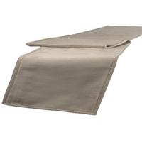 TISCHLÄUFER Samt&Sonders taupe 140/40 cm - Taupe, Textil (40/140cm) - beties Heimtextil