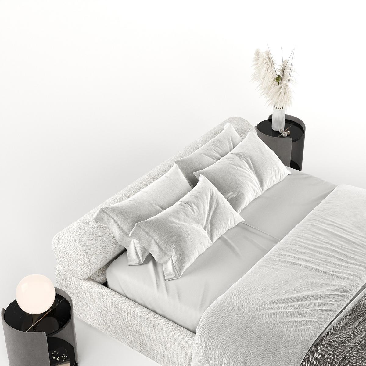 POLSTERBETT Solvo mit Stauraum 140/200 cm Creme im Neve Stoff - Creme/Schwarz, Holz/Holzwerkstoff (140/200cm) - AltaBeds