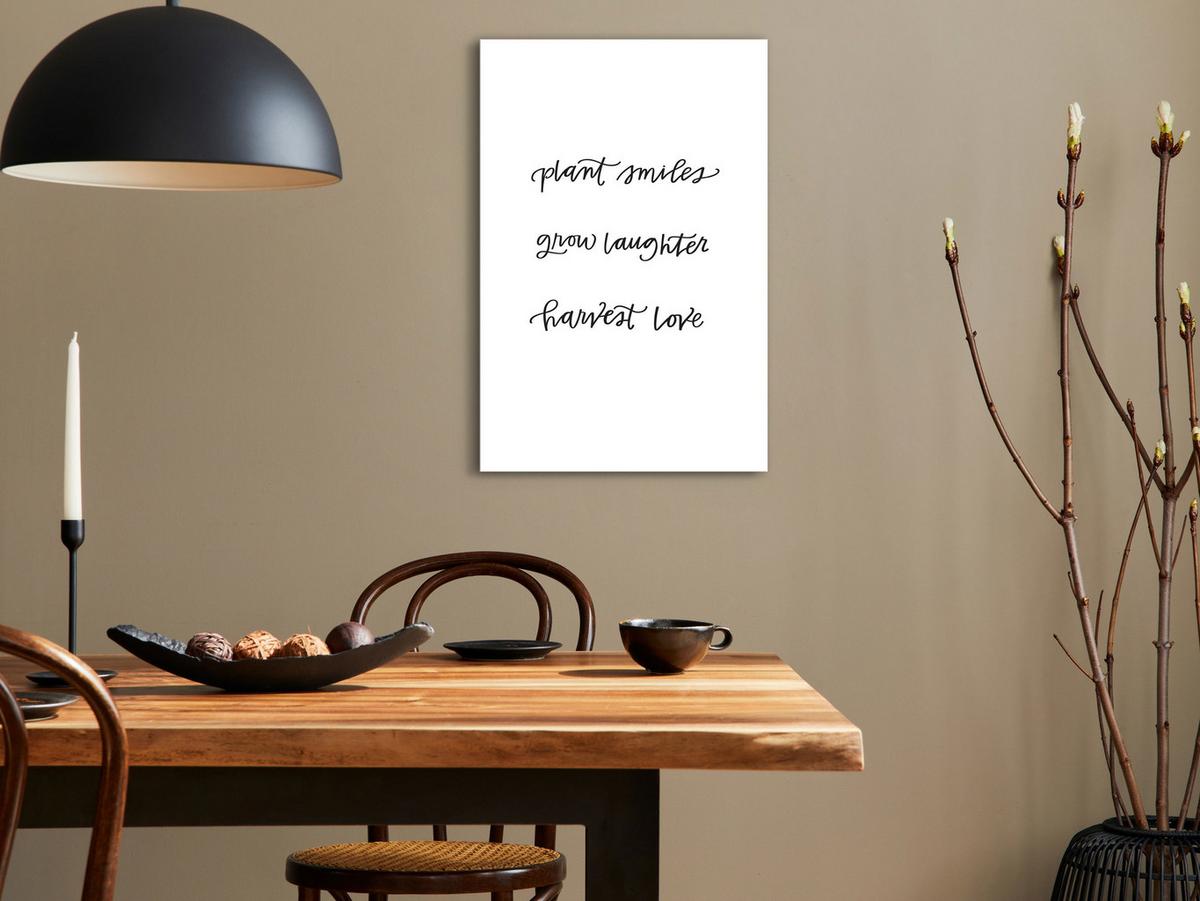 KUNSTDRUCK Schwarz-Weiß 60/90 cm - Schwarz, Textil (60/90cm) - KUNSTLOFT