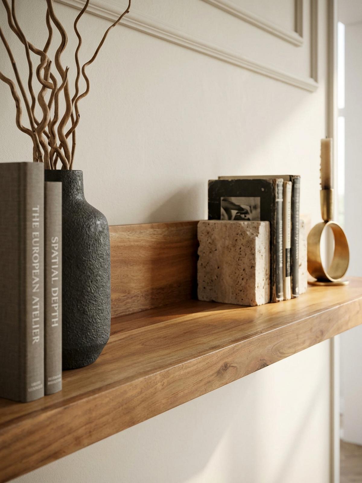 WANDREGAL NAKO Massivholz Flexibles Design Landhausstil, Beige 110x24x17 cm - Beige, Holz (110/17/24cm) - KADIMA DESIGN