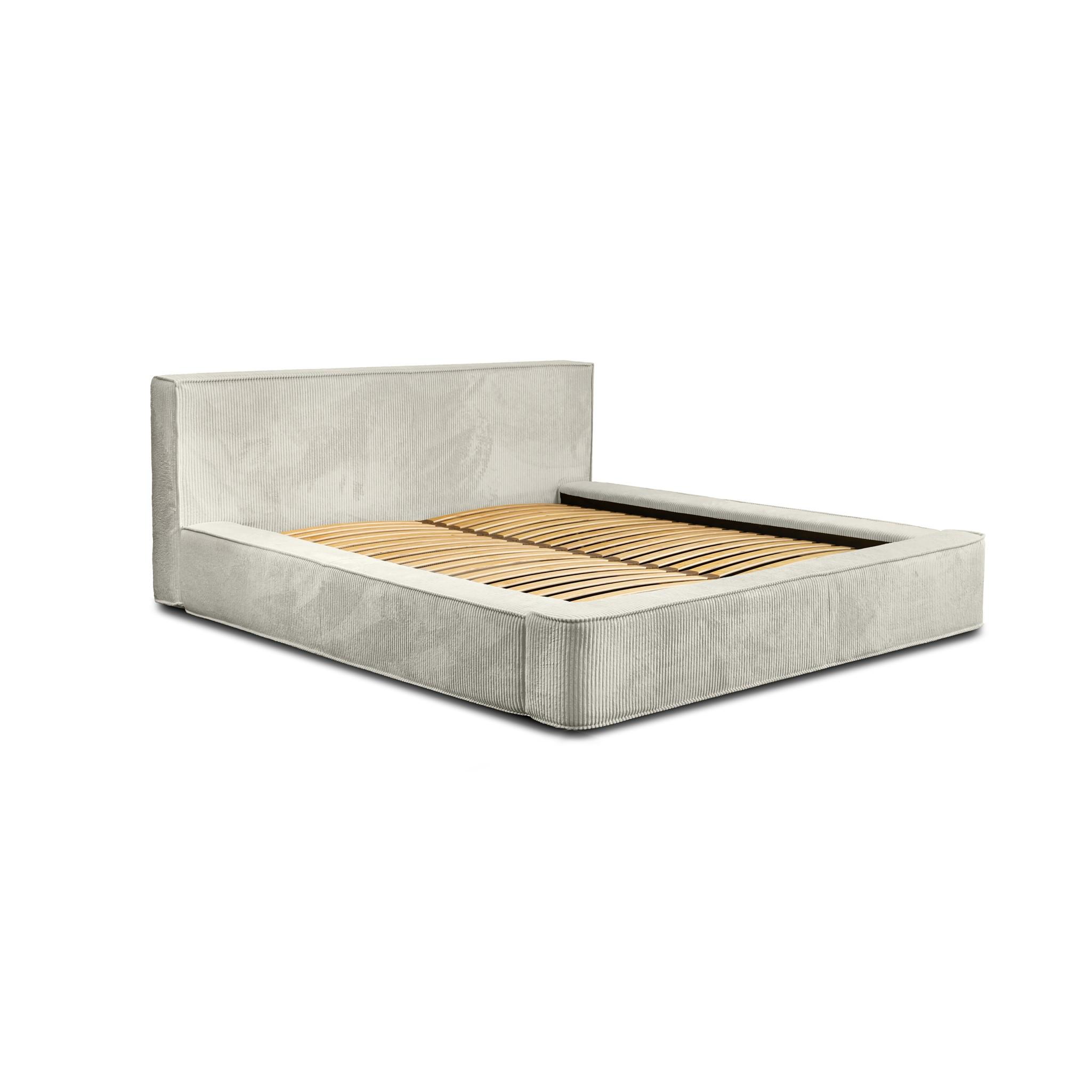 POLSTERBETT Modesto In Lincoln - Creme, Holzwerkstoff/Textil (140/200cm) - Fun Möbel