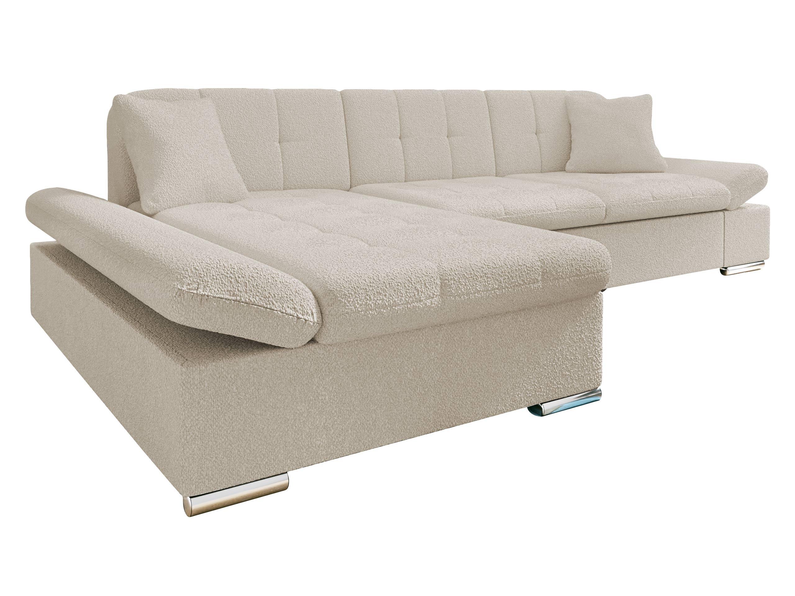 ECKSOFA Malwi Premium, Seite: Links - Hellbraun, Holz/Textil (278/161cm) - MIRJAN24